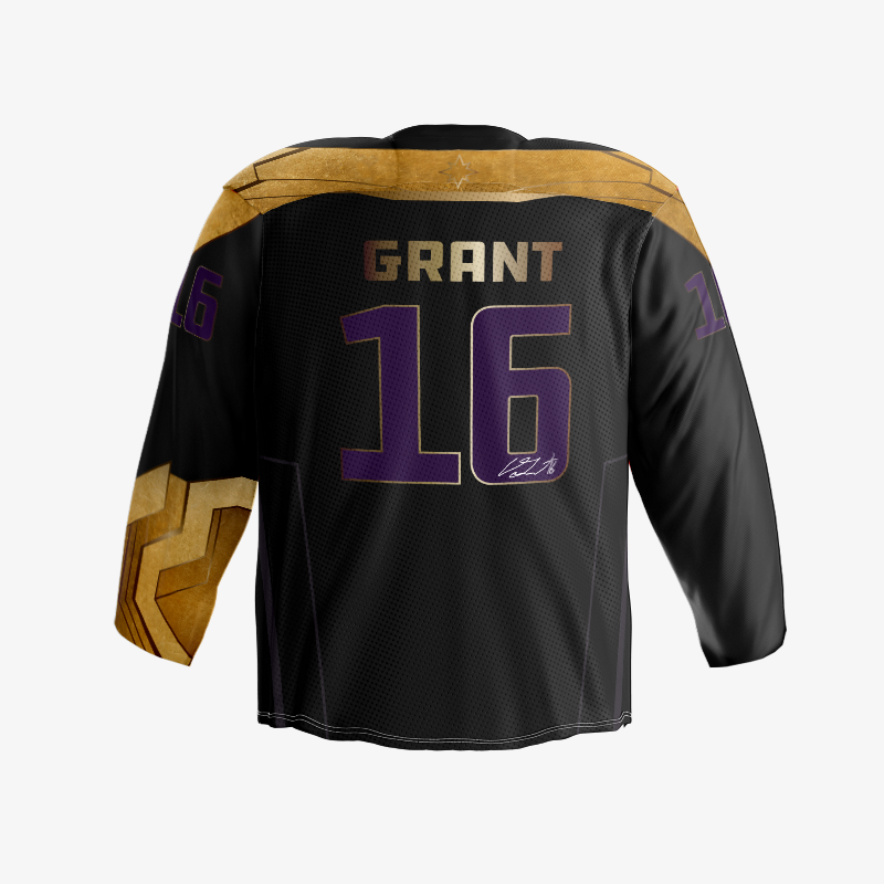 Grant Game Worn Signed Marvel Jersey