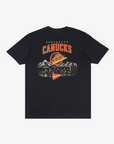 Vancouver Canucks Breezy Black Skate Skyline Tee