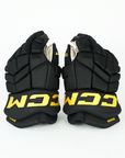 Brock Boeser CCM Ultratacks Used Black Gloves
