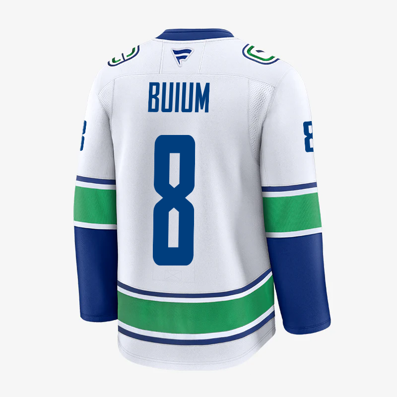 Vancouver Canucks Fanatics Premium Name &amp; Number Away Jersey
