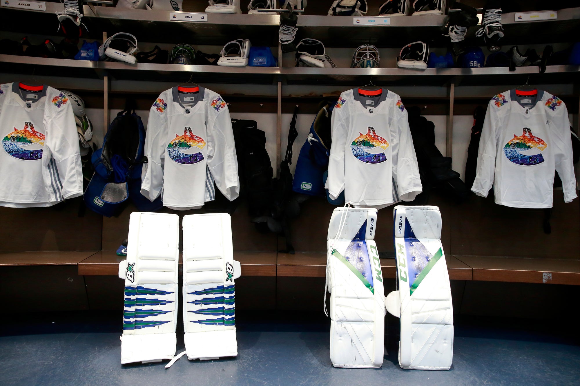 2021-2022 Pride Night Locker Room Name Plates