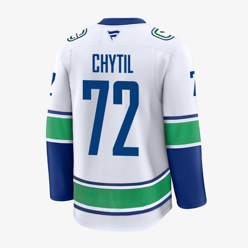 Vancouver Canucks Fanatics Premium Name &amp; Number Away Jersey