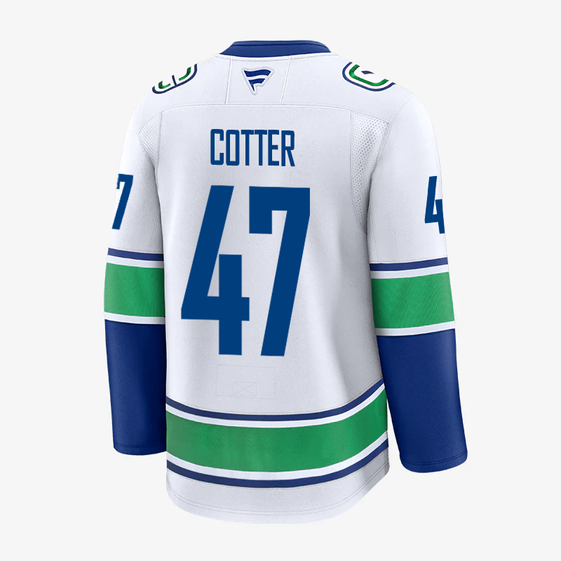 Vancouver Canucks Fanatics Premium Name &amp; Number Away Jersey