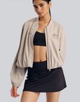Vancouver Canucks x lululemon Women's Clara Cropped Cream Orca Jacket