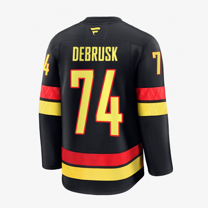 Vancouver Canucks Fanatics Authentic Pro Name &amp; Number Black Skate Jersey