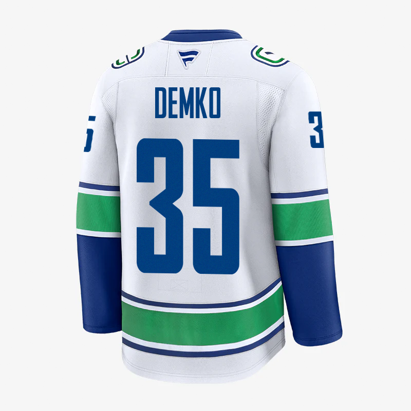 Vancouver Canucks Fanatics Premium Name &amp; Number Away Jersey