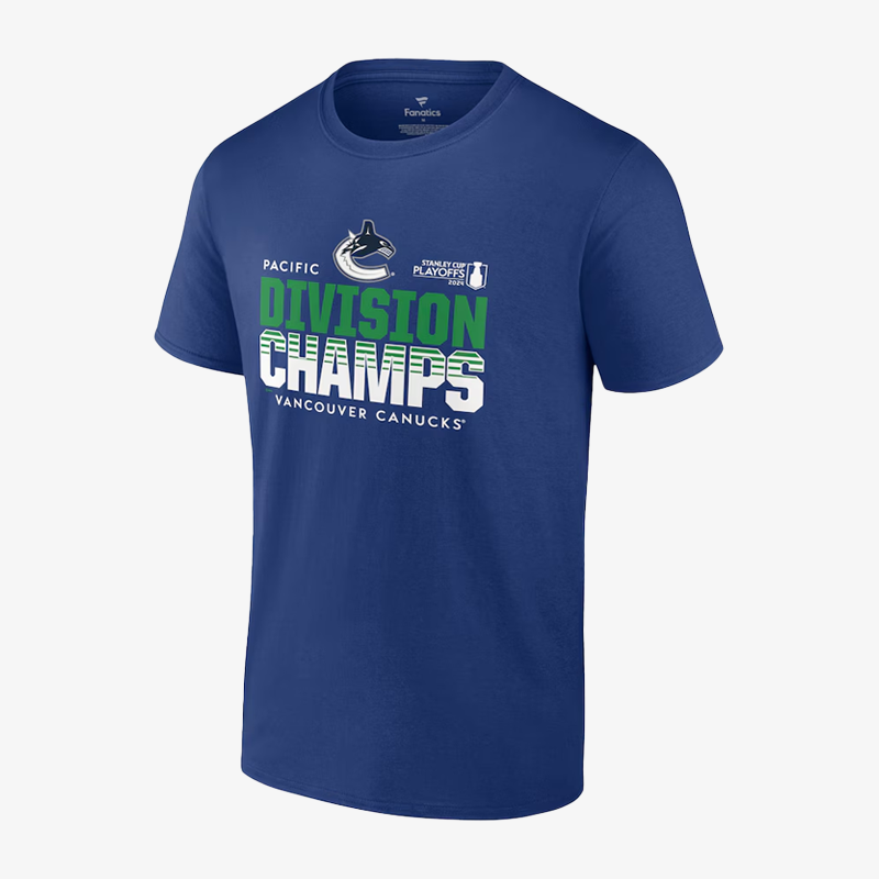 Vancouver Canucks Fanatics Division Champs Playoff Tee