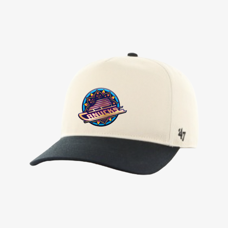 Vancouver Canucks 2026 Diwali '47 Navy/Cream Clean Up Skate Hat