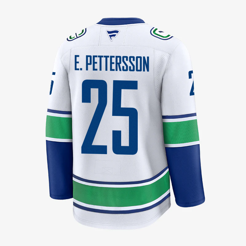 Vancouver Canucks Fanatics Premium Name &amp; Number Away Jersey