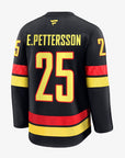 Vancouver Canucks Fanatics Authentic Pro Name & Number Black Skate Jersey