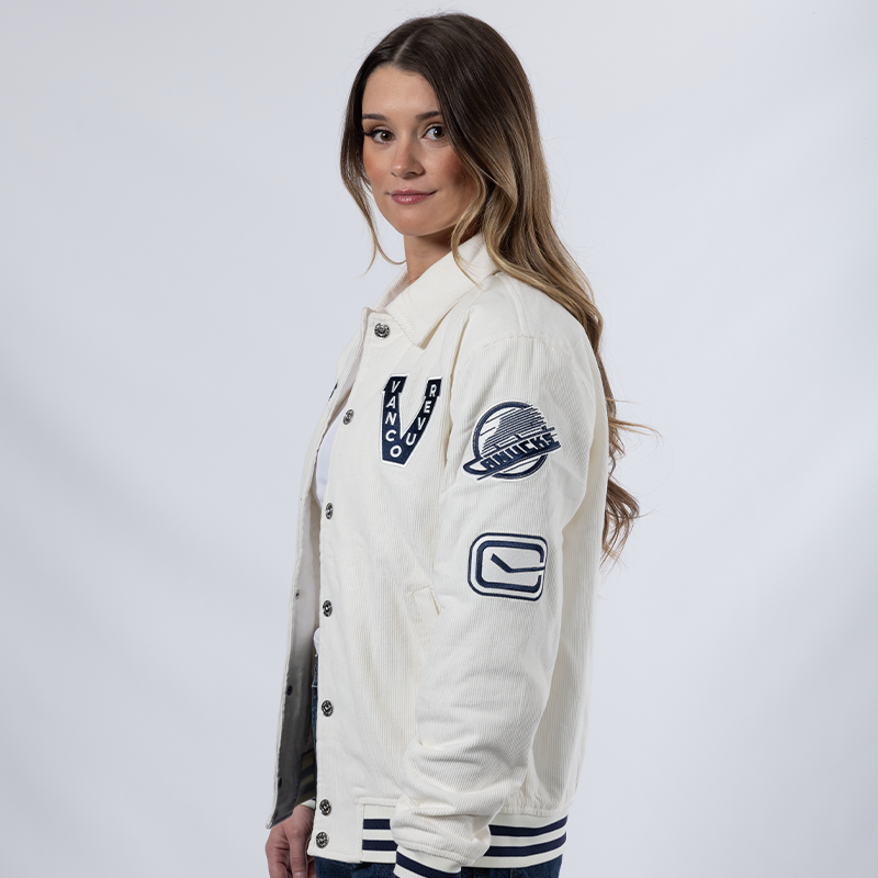 Vancouver Canucks Wild Collective Eras Logo Bomber