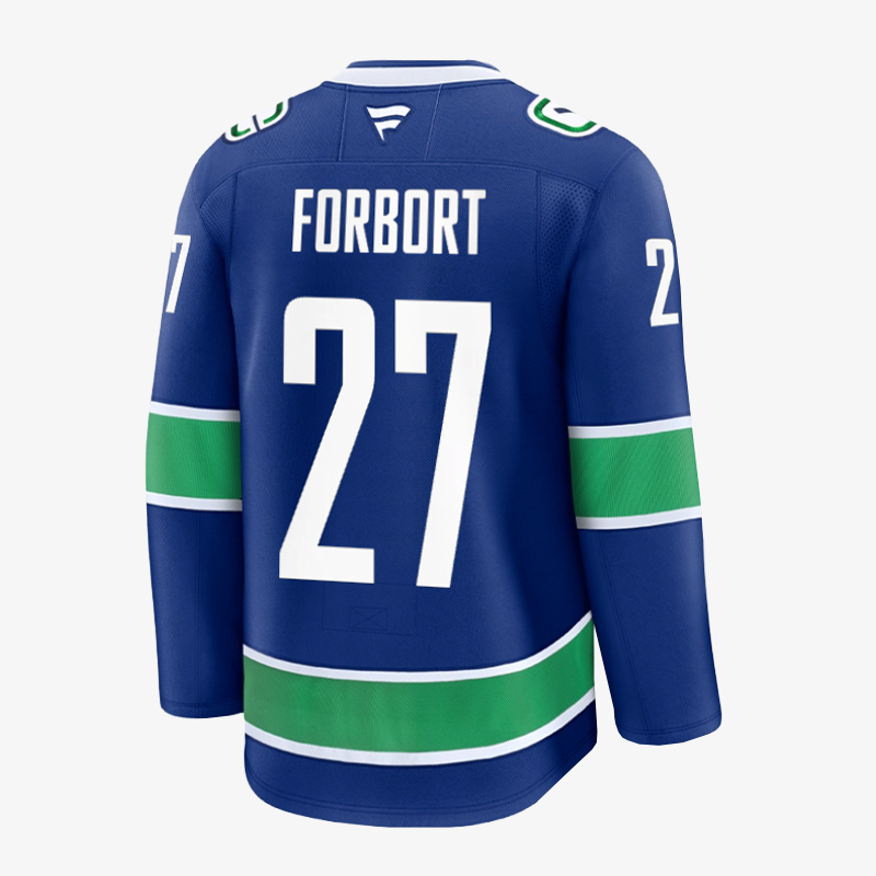 Vancouver Canucks Fanatics Premium Name &amp; Number Home Jersey