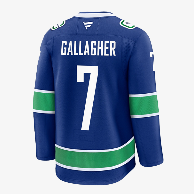 Vancouver Canucks Fanatics Premium Name &amp; Number Home Jersey