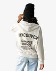 Line Change x Vancouver Canucks Ladies City Zip Grey Hoodie