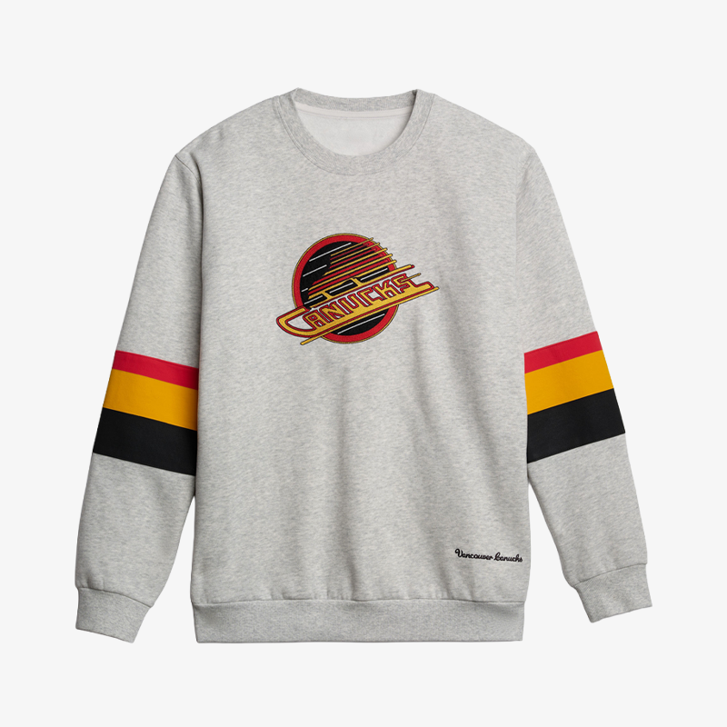 Vancouver Canucks x lululemon Steady State Retro Grey Skate Crewneck