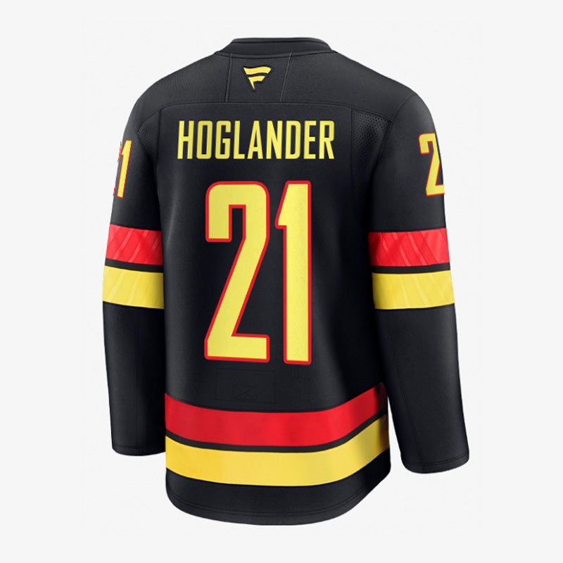 Vancouver Canucks Fanatics Premium Name &amp; Number Black Skate Jersey
