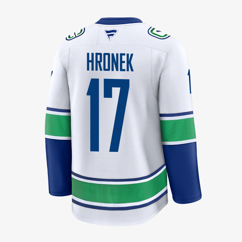 Vancouver Canucks Fanatics Premium Name &amp; Number Away Jersey
