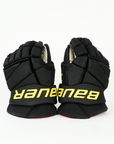 Quinn Hughes Bauer Vapor 2x Pro Used Black Gloves