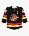 Vancouver Canucks Youth Hughes Black Skate Jersey