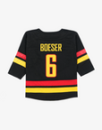 Vancouver Canucks Infant Name & Number Black Skate Jersey