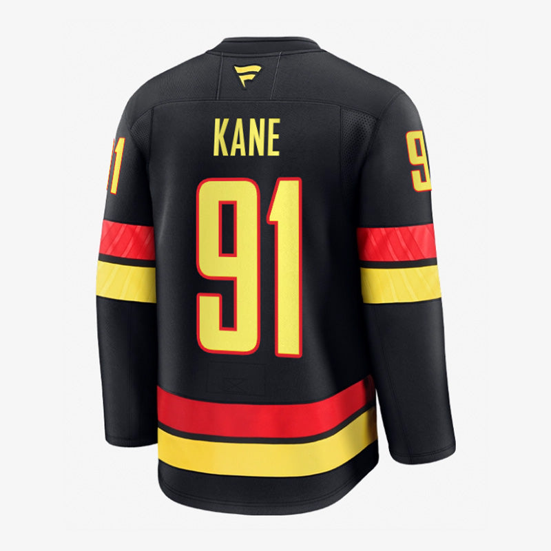 Vancouver Canucks Fanatics Premium Name &amp; Number Black Skate Jersey