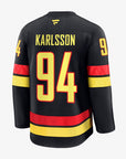 Vancouver Canucks Fanatics Authentic Pro Name & Number Black Skate Jersey