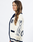 Vancouver Canucks Wild Collective Cream Millionaire Cardigan