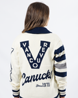 Vancouver Canucks Wild Collective Cream Millionaire Cardigan