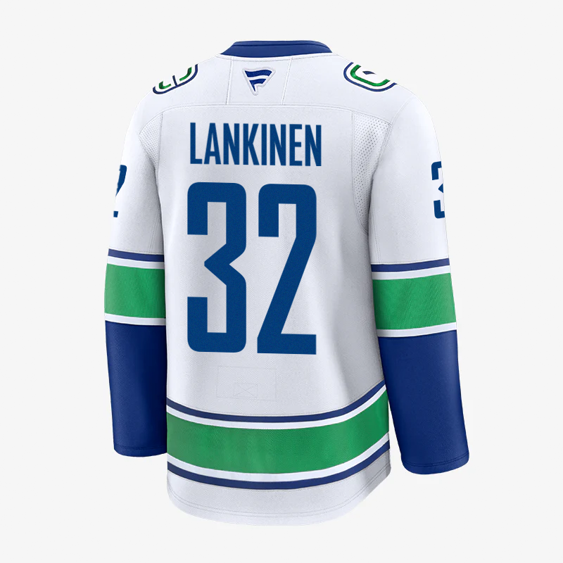Vancouver Canucks Fanatics Premium Name &amp; Number Away Jersey