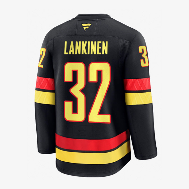 Vancouver Canucks Fanatics Authentic Pro Name &amp; Number Black Skate Jersey