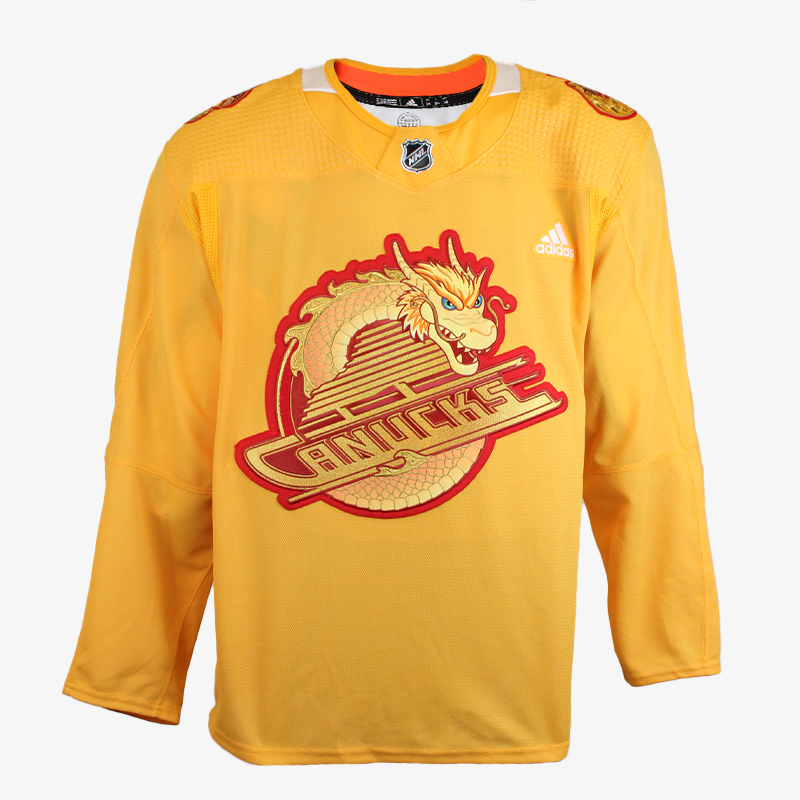 Vancouver Canucks Lunar New Year 2024 Name &amp; Number Gold Jersey
