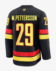 Vancouver Canucks Fanatics Premium Name & Number Black Skate Jersey