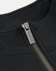 Vancouver Canucks x Malbon Collegiate Black Orca 1/4 Zip Sweatshirt