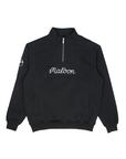 Vancouver Canucks x Malbon Collegiate Black Orca 1/4 Zip Sweatshirt