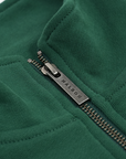 Vancouver Canucks x Malbon Collegiate Green Orca 1/4 Zip Sweatshirt