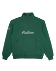 Vancouver Canucks x Malbon Collegiate Green Orca 1/4 Zip Sweatshirt