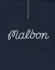 Vancouver Canucks x Malbon Collegiate Navy Orca 1/4 Zip Sweatshirt