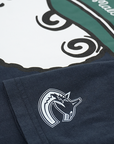 Vancouver Canucks x Malbon Bermuda Baldwin Navy Orca T-Shirt