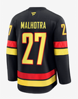 Vancouver Canucks Fanatics Authentic Pro Name & Number Black Skate Jersey