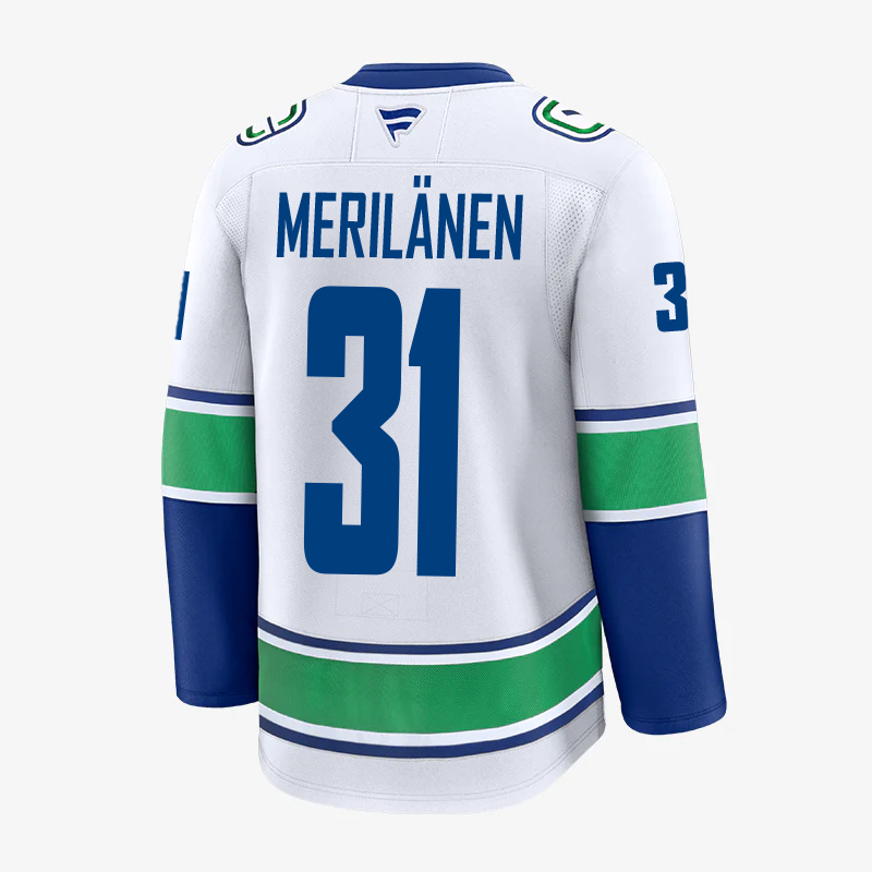 Vancouver Canucks Fanatics Premium Name &amp; Number Away Jersey
