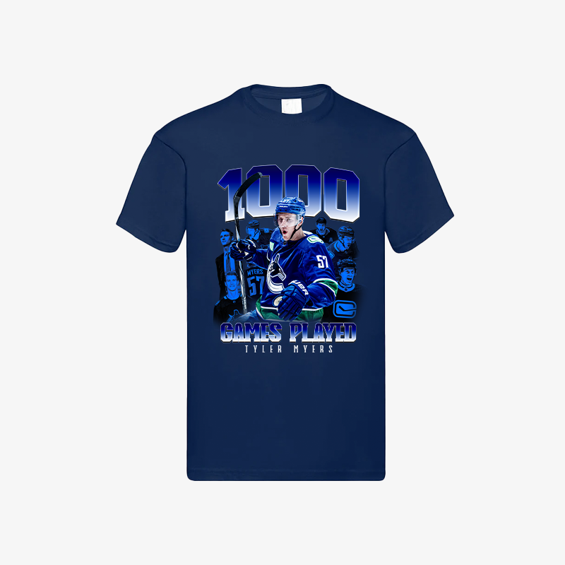 Vancouver Canucks Myers 1000th T-Shirt