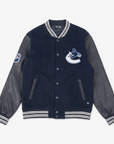 Vancouver Canucks Signature Collection Unisex Heritage Varsity Bomber