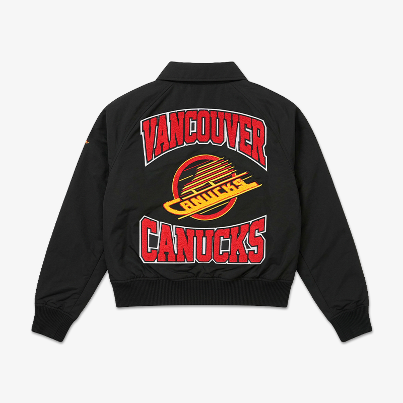 Vancouver Canucks New Era Women's Black Skate Jacket