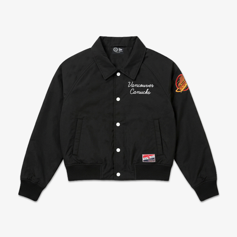 Vancouver Canucks New Era Women's Black Skate Jacket