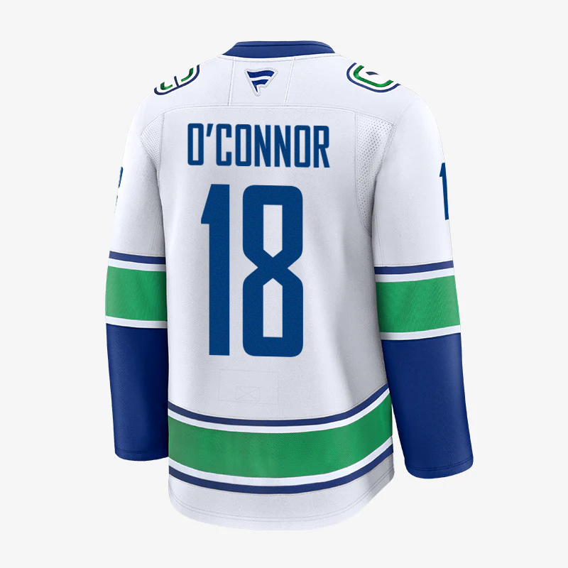 Vancouver Canucks Fanatics Premium Name &amp; Number Away Jersey