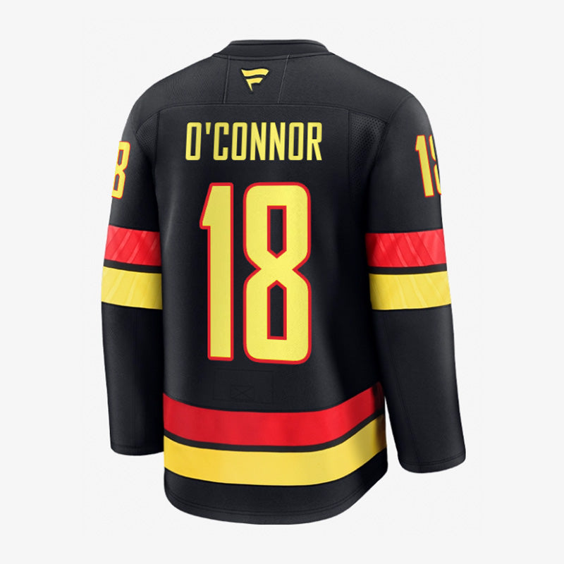 Vancouver Canucks Fanatics Authentic Pro Name &amp; Number Black Skate Jersey