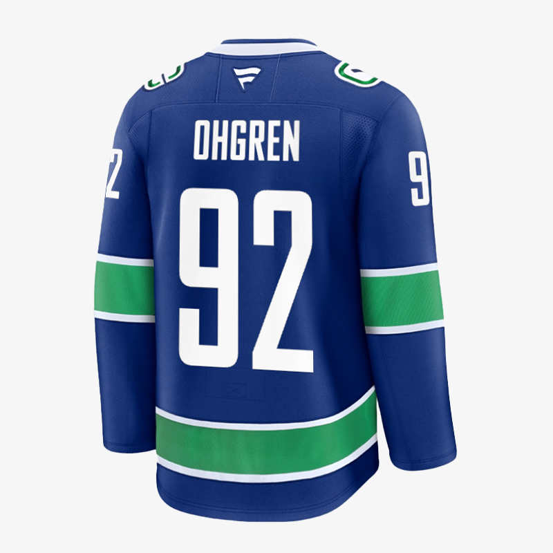 Vancouver Canucks Fanatics Premium Name &amp; Number Home Jersey