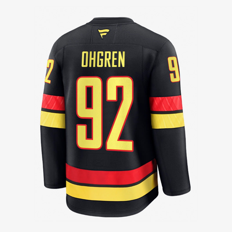 Vancouver Canucks Fanatics Authentic Pro Name &amp; Number Black Skate Jersey