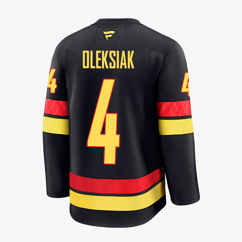Vancouver Canucks Fanatics Authentic Pro Name &amp; Number Black Skate Jersey