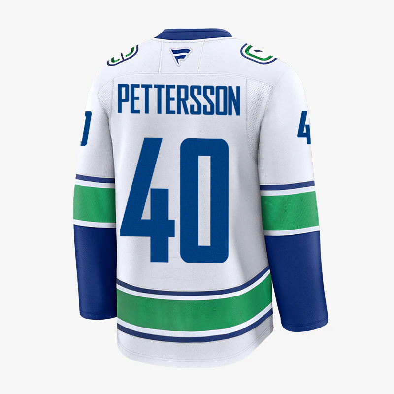 Vancouver Canucks Fanatics Premium Name &amp; Number Away Jersey